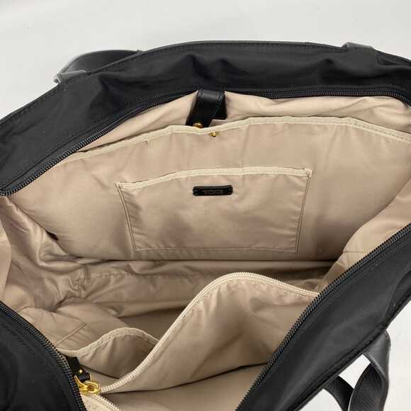 Tumi Black Nylon Laptop Travel Tote | Women’s Regular Size - Picture 6 of 8